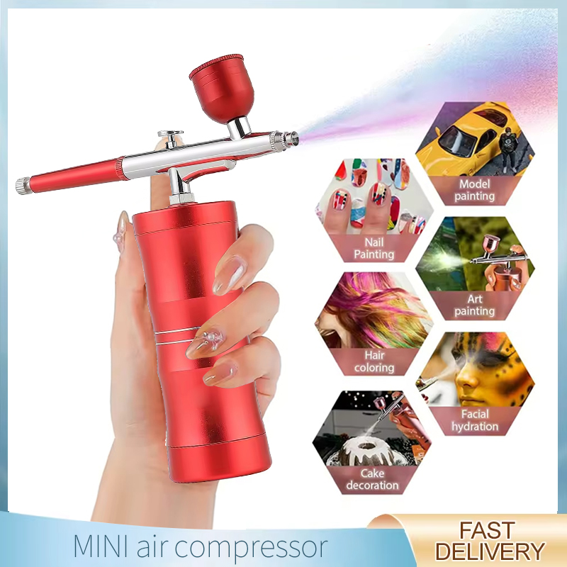 Airbrush Compressor Kit - Pulverizador de oxigênio facial mini kit