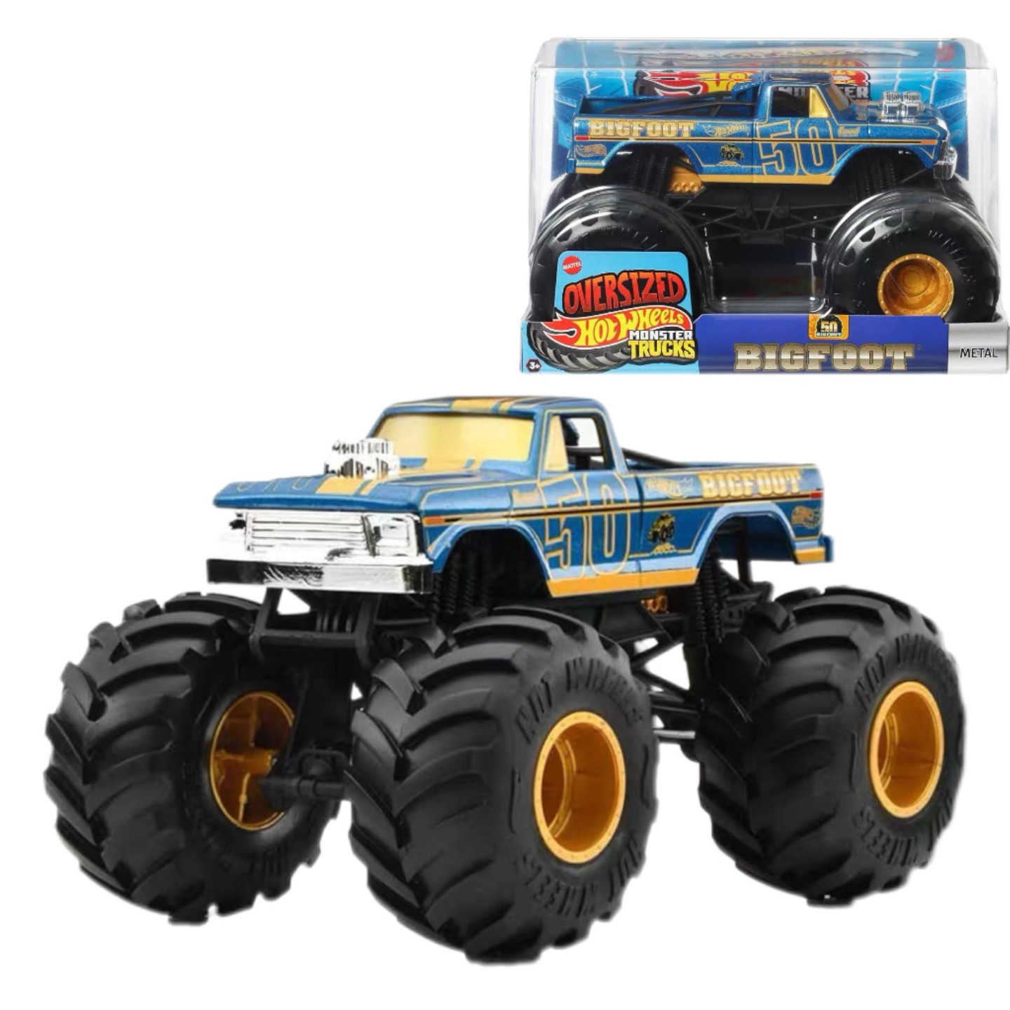 Hot Wheels Car Mainline - Hot Wheels Monster Trucks Bigfoot 50º