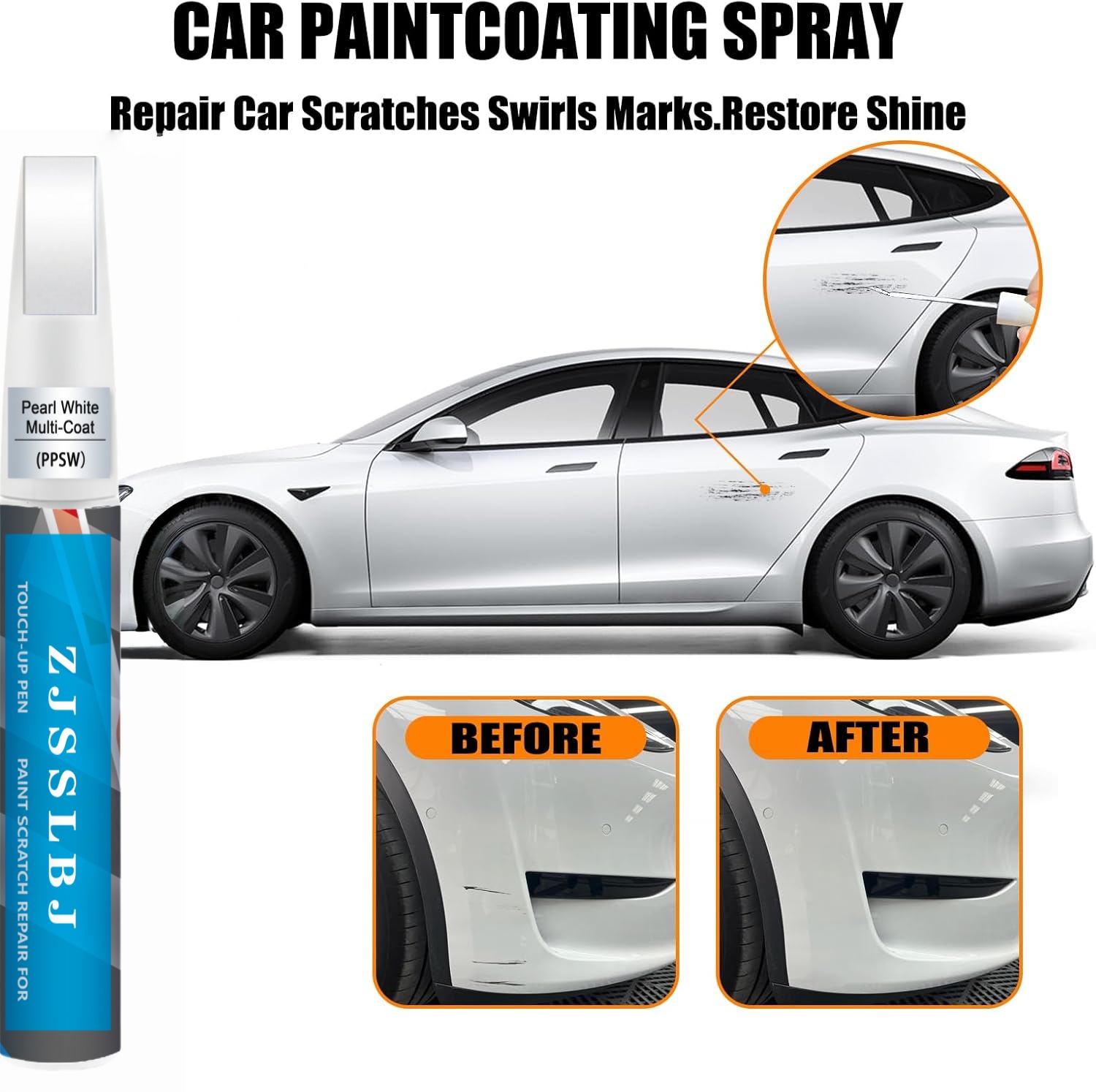 Model Kit Paint Remover - Tinta de Reparo Automotivo para Tesla