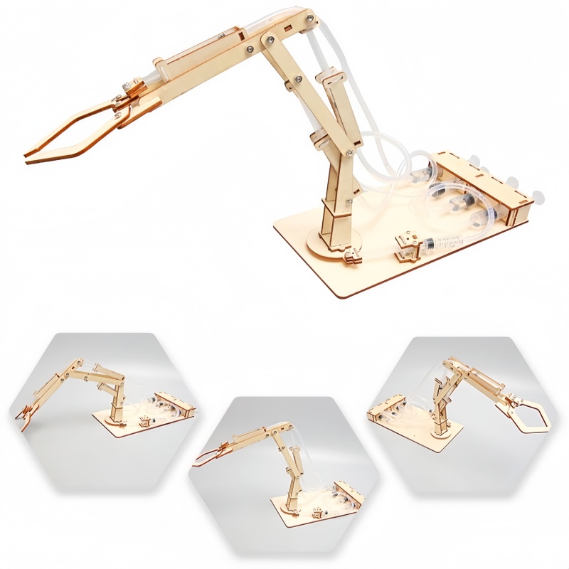 Model Kit Centaur - Diy de madeira braço mecânico hidráulico