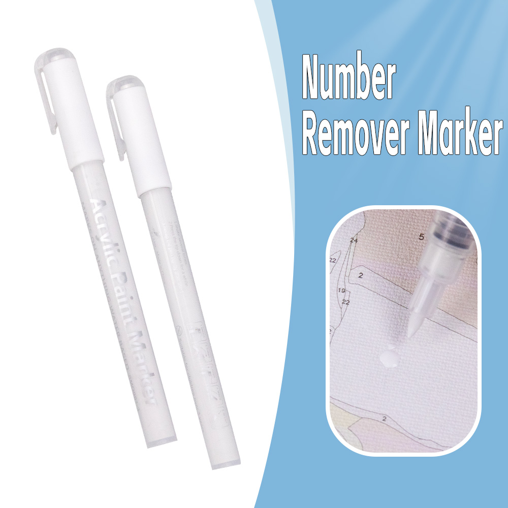 Model Kit Paint Remover - Marcador Branco para Remoção de Números,
