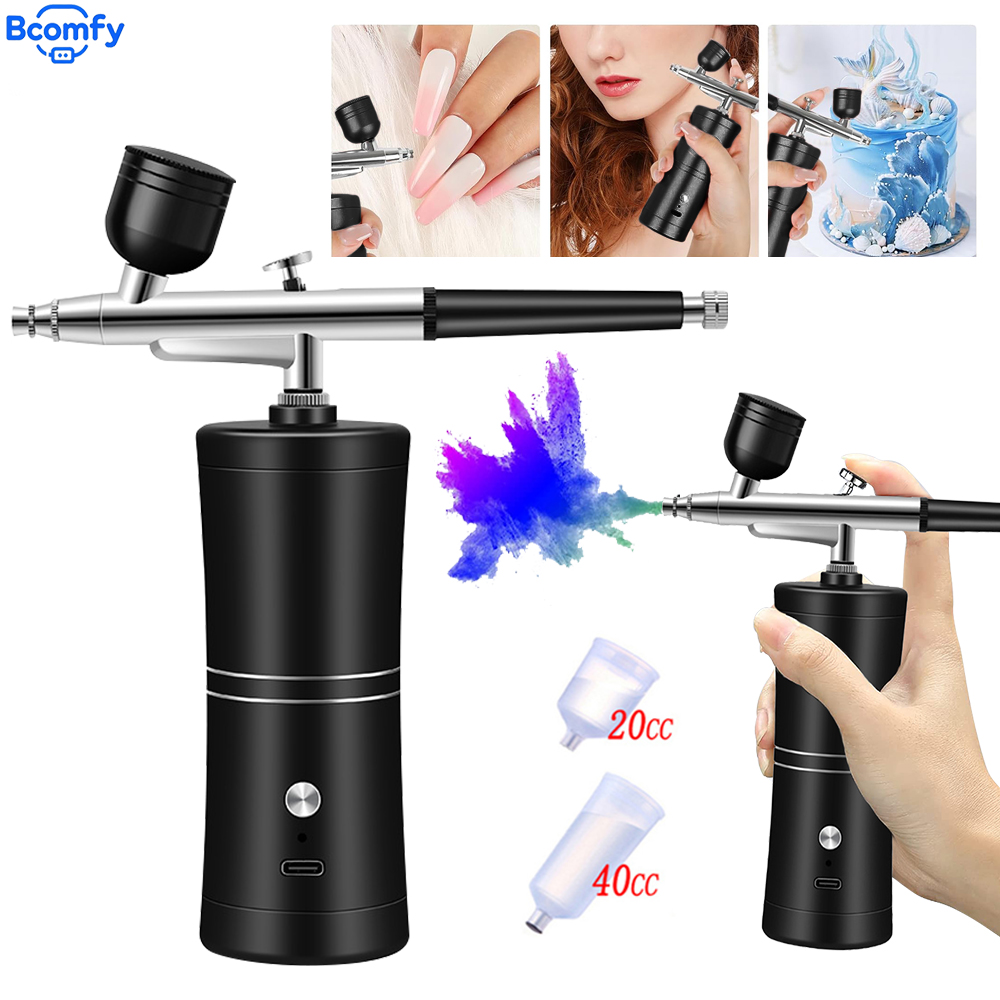 Airbrush Compressor Kit - Kit de Aerógrafo para Unhas com