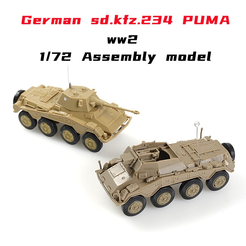 Model Kit Armored Core - Modelo 1/72 Sd.kfz.234 PUMA, Veículo Blindado