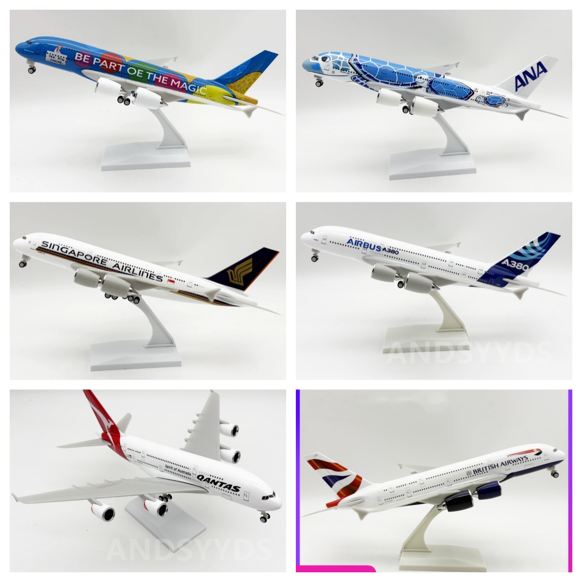 Model Kit Planes - Avião em Escala 1/250 A380 Japan