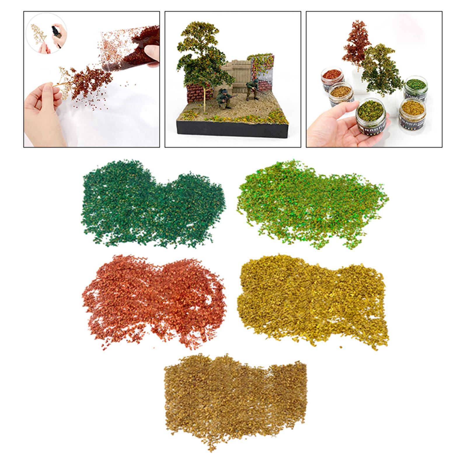 Model Kit Train - Folhas em Miniatura DIY para Jardim