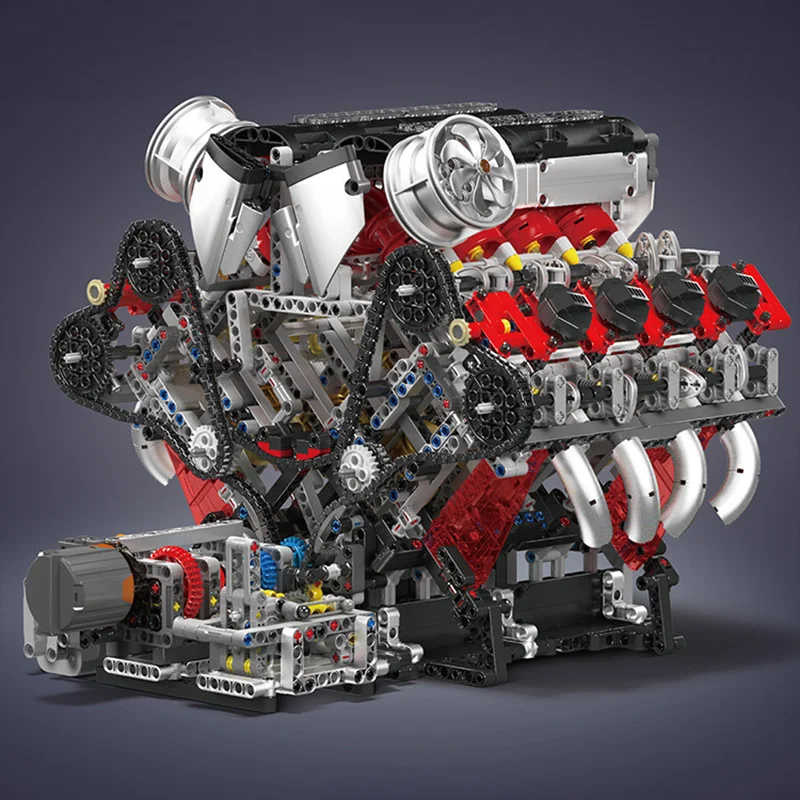 2718 pçs v8 kit modelo de moto - Model Kit V8 avaliação e preço
