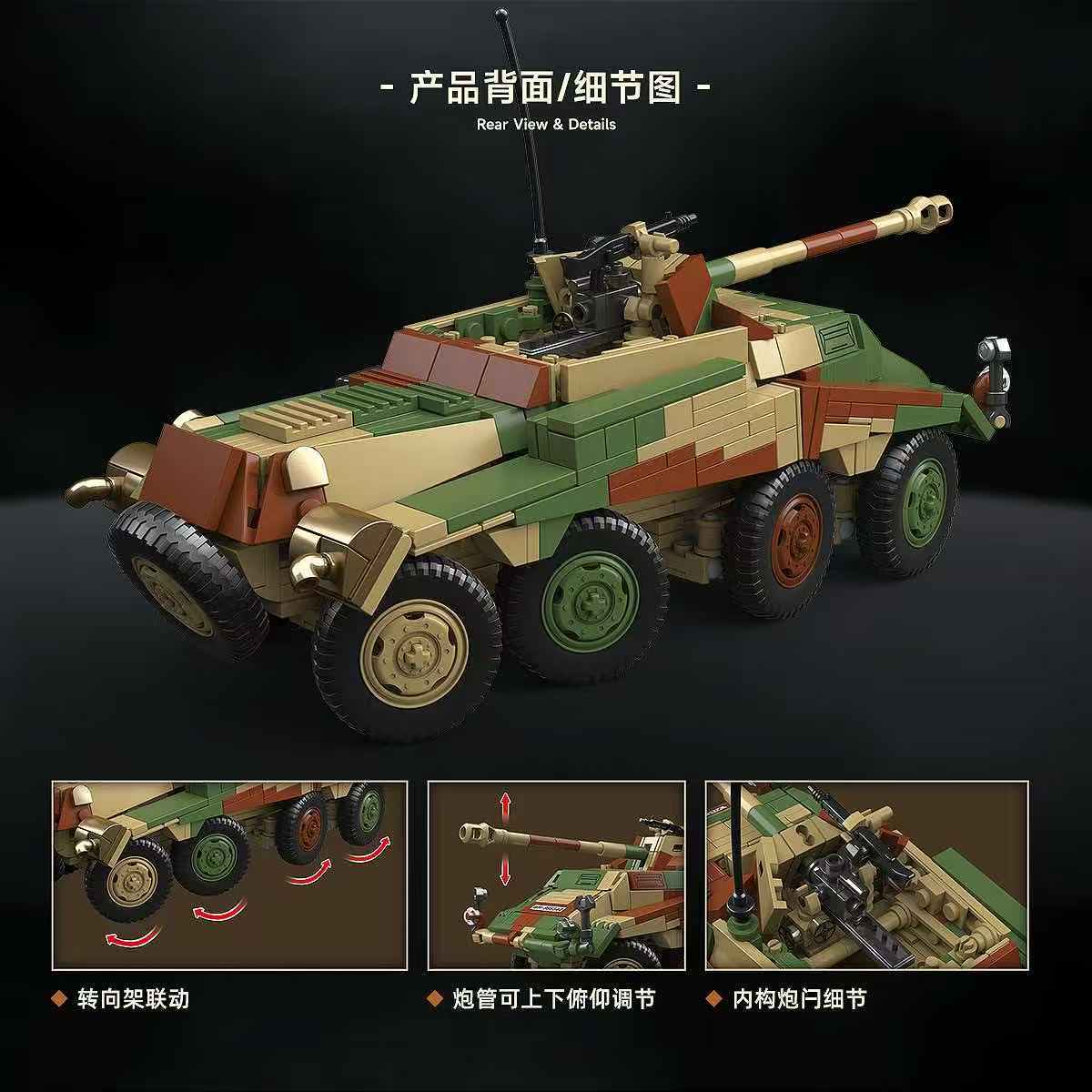 Blocos de Montagem Sd.Kfz.234/ - Model Kit Armored Core avaliação e preço