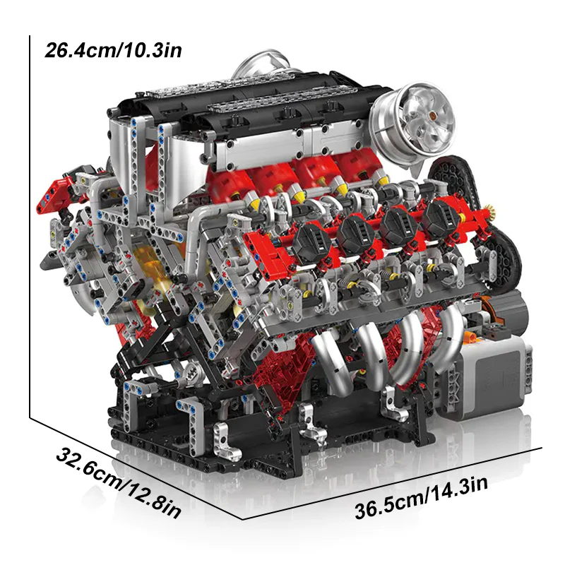 2718 pçs peça de carro técnico - Model Kit V8 avaliação e preço