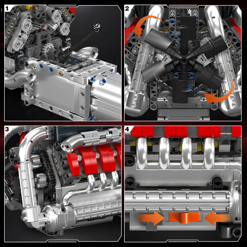 Mould King 10203 1169 Peças Ki - Model Kit V8 avaliação e preço