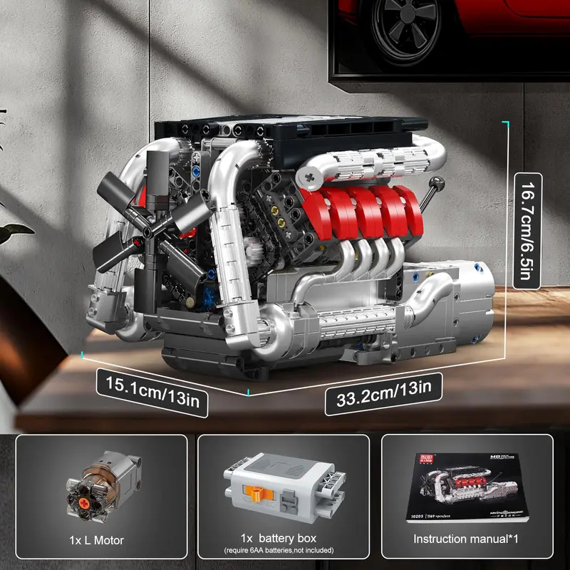 Mould King 10203 1169 Peças Ki - Model Kit V8 avaliação e preço