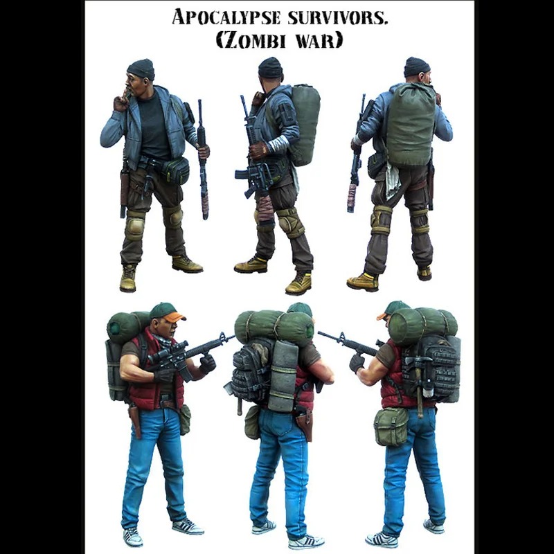 1/35 figura de resina fundida  - Model Kit Zombie avaliação e preço