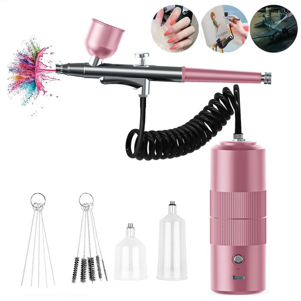 Aerógrafo para unhas com compr - Airbrush Compressor Kit avaliação e preço
