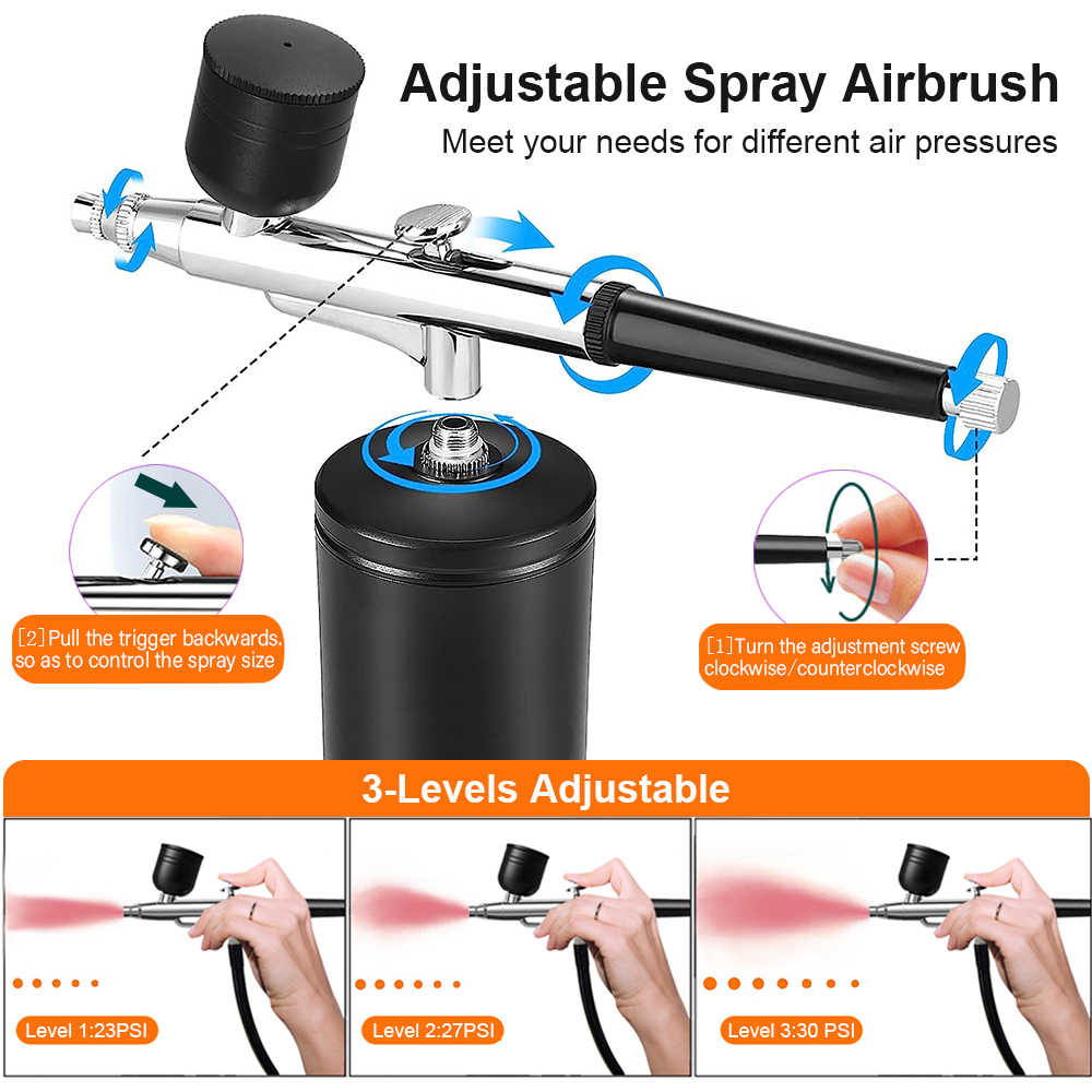 Aerógrafo com compressor, pist - Airbrush Compressor Kit avaliação e preço
