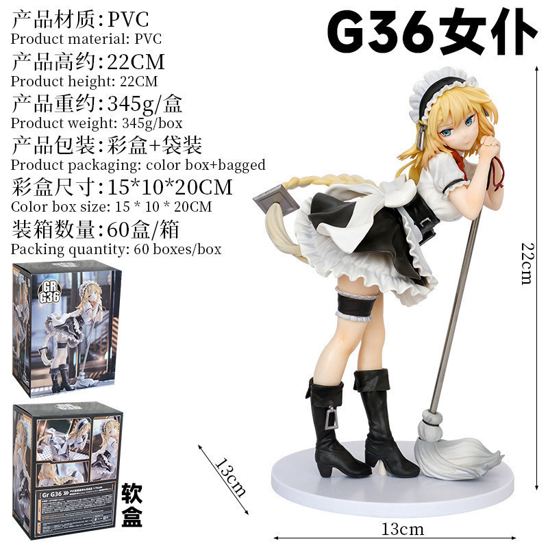 22CM Anime Game Girls Frontlin - Model Kit Anime Girl avaliação e preço