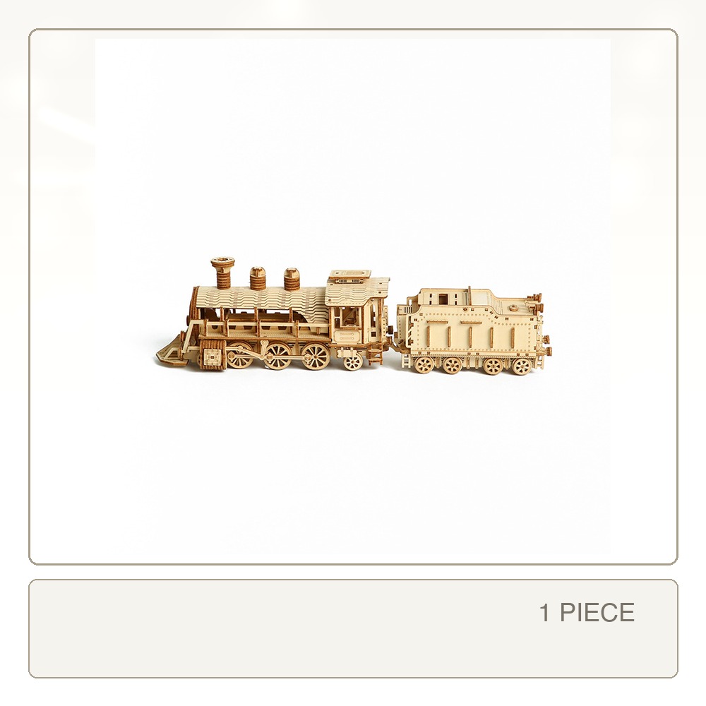 Modelo de Trem em Madeira 3D D - Model Kit Train avaliação e preço
