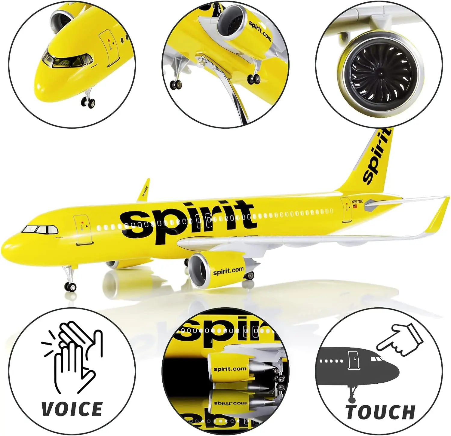 47cm a320 airbus espírito amer - Model Kit Planes avaliação e preço