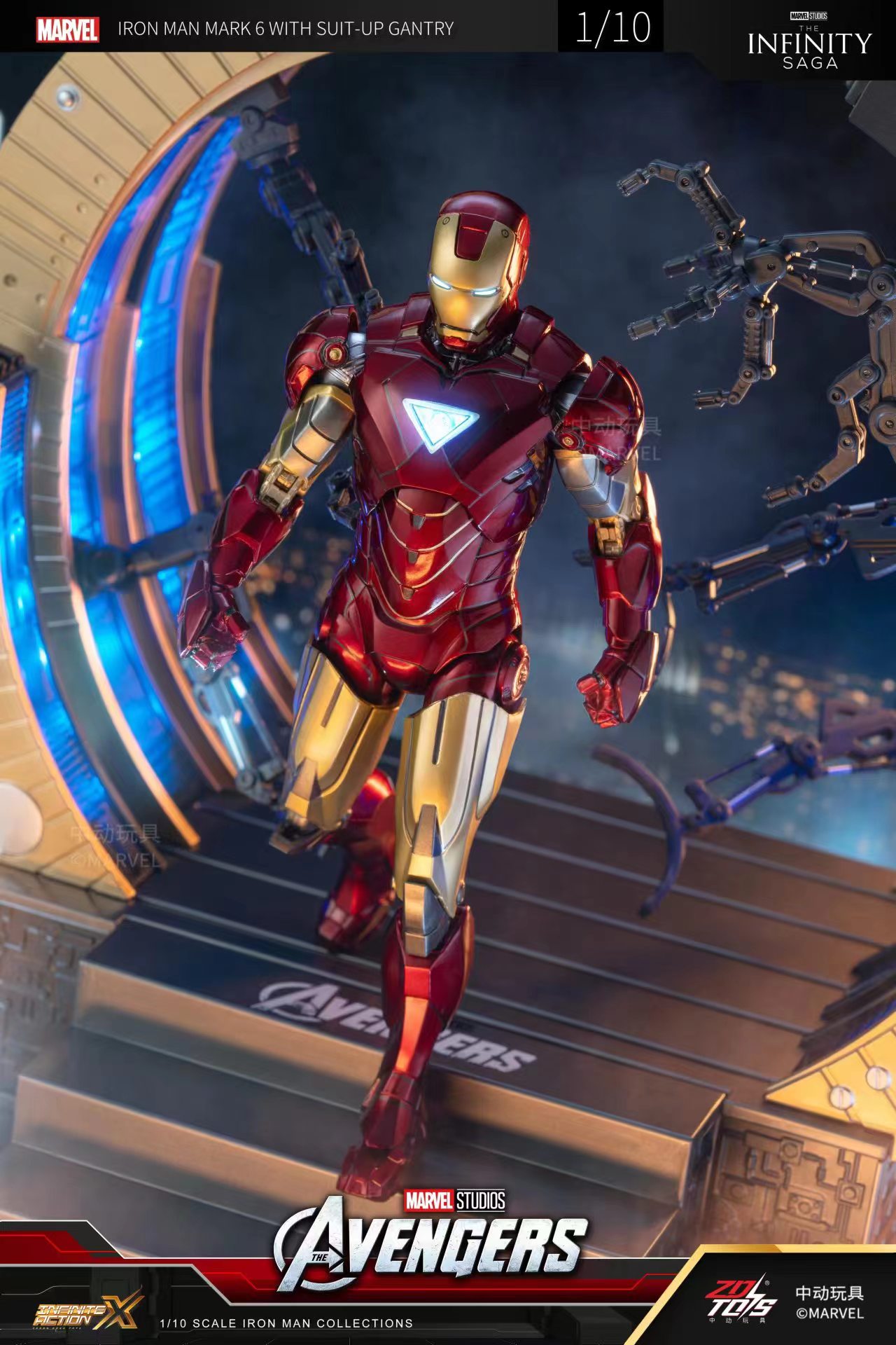 Original zd brinquedos homem d - Model Kit Iron Man Mark 50 avaliação e preço